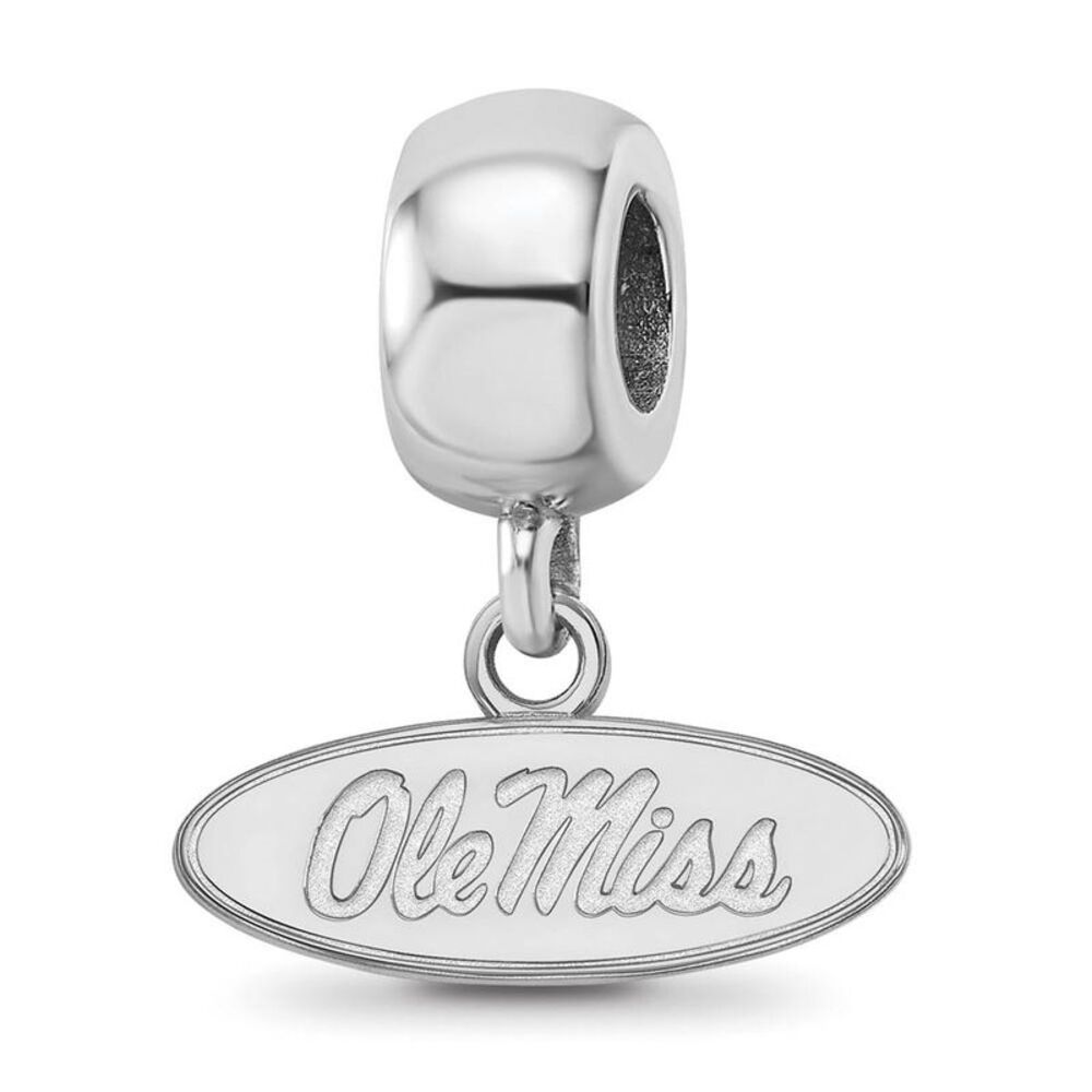 Sterling Silver Univ. of Mississippi XS 'Ole Miss' Dangle Bead Charm